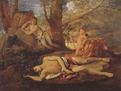 Nicolas Poussin E-cho and Narcissus (mk08) oil painting picture